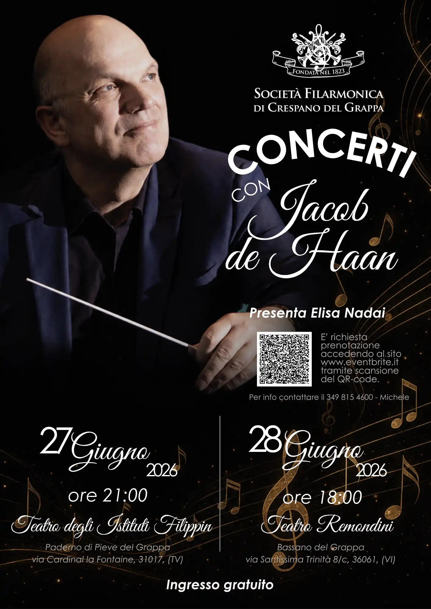 Locandina concerti de Haan
